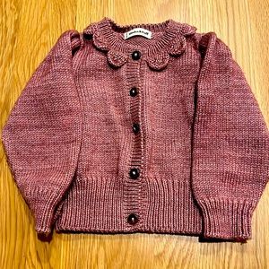 Misha & Puff Cardigan in Rose